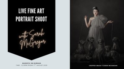 Friday 11am: LIVE FINE ART PORTRAIT SHOOT with Sarah McGregor
